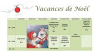 Stages des vacances de Noël 2024
